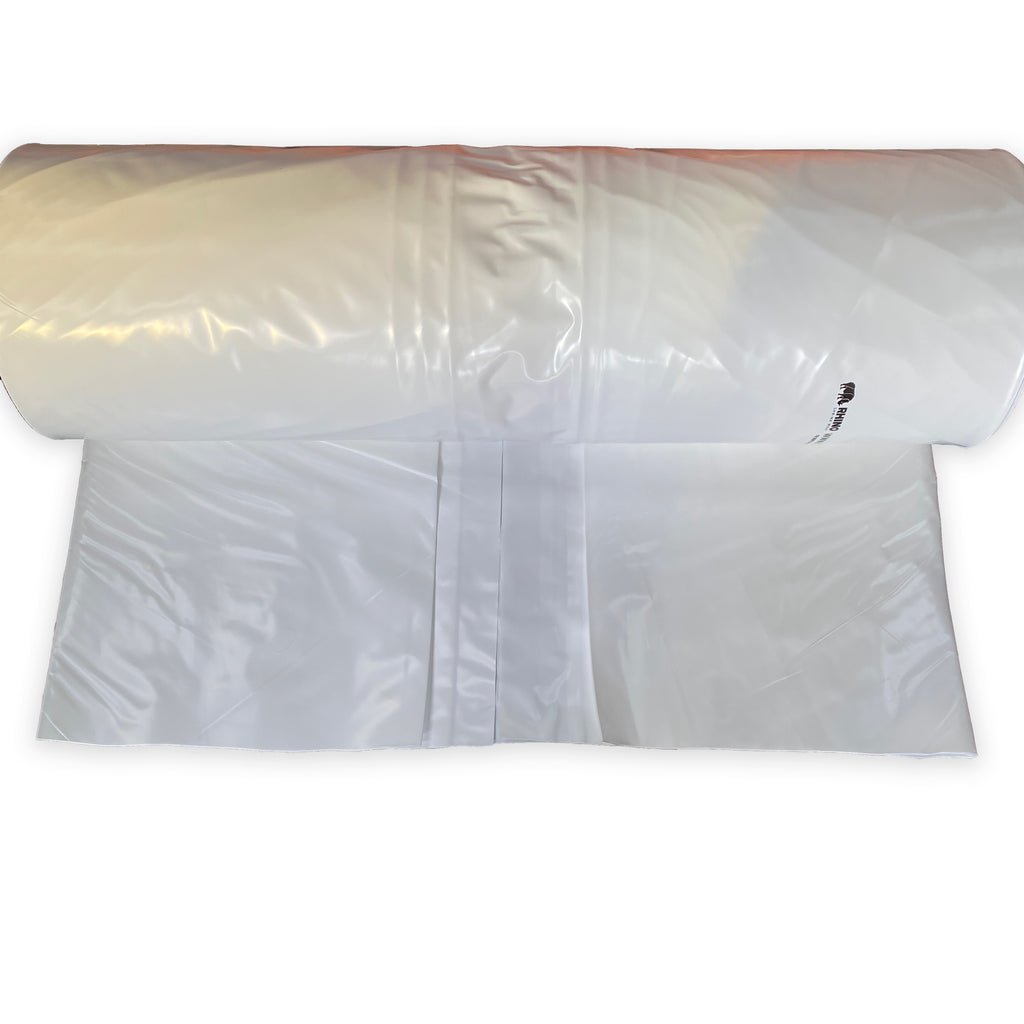 9m x 50m Shrink Wrap, 250 Micron, White, (Standard Grade)