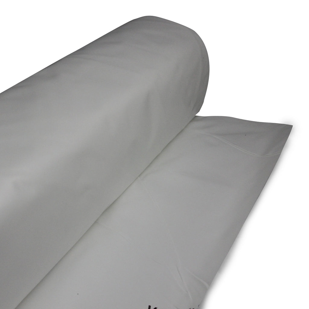 8m x 25m Shrink Wrap Roll, 250 Micron, roll end