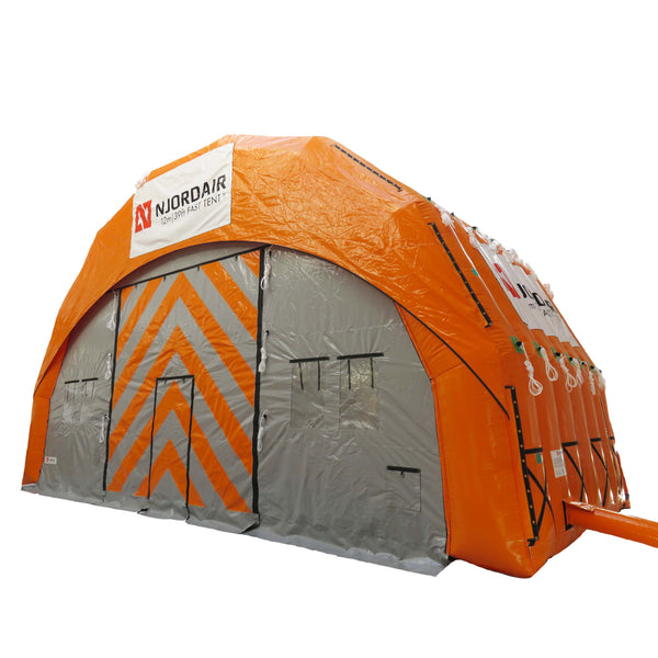 12m (39ft) inflatable work shelter outside view