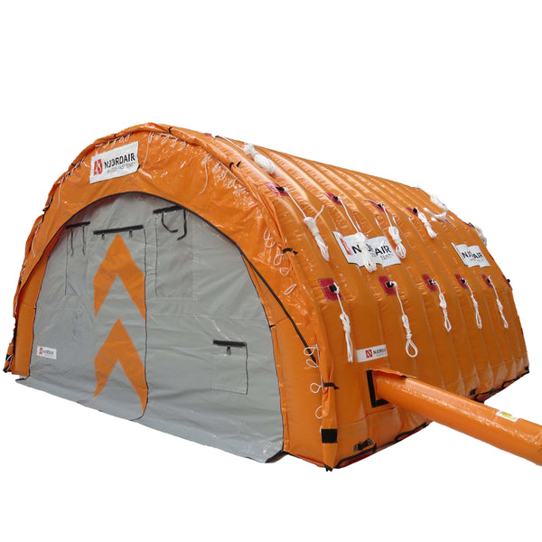 6m (20 feet) wide inflatable work shelter outside view