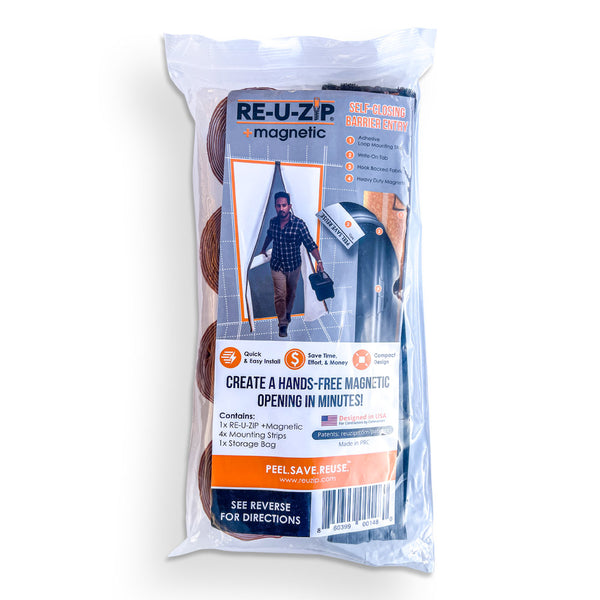 RE-U-ZIP™ Re-usable Magnetic Dust Barrier Entry Strip - Starter Kit